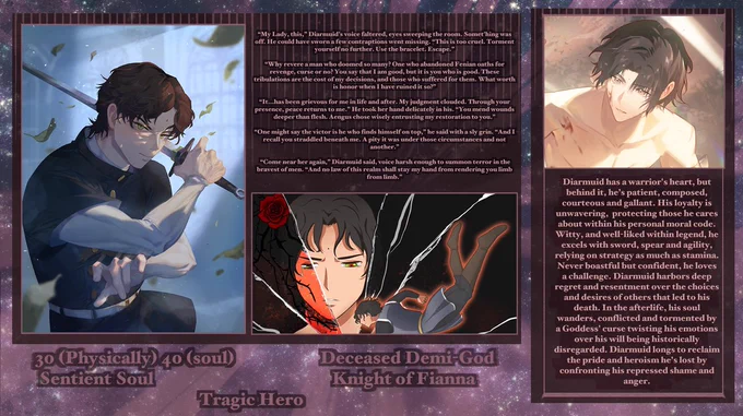 All drawings of Haley and backgrounds were created by me!

Art of Diarmuid is drawn by artists in order:

Clivef梨子
Frini_12
Meowcy

Please commission them! They are amazingly patient and talented!