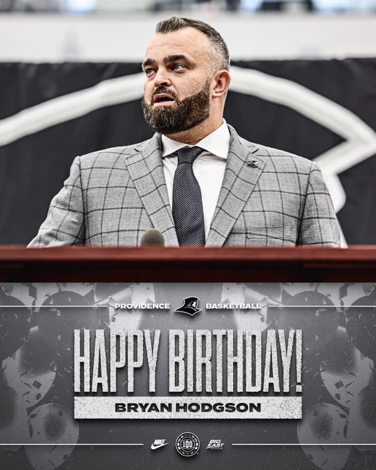 Happy Birthday Bryan Hodgson Providence Basketball, Bryan Hodgson at the podium at his introductory press conference
