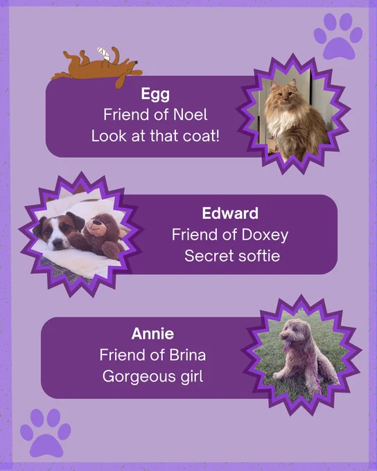 National Pet Day poster 2

Poster showcasing Grainger pets Egg, Edward, and Annie. 