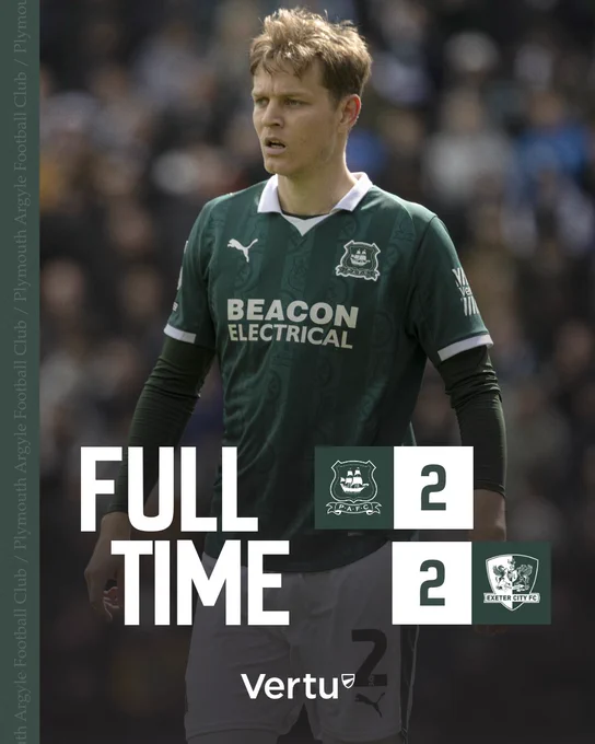 A graphic showing the full-time score, 2-2.