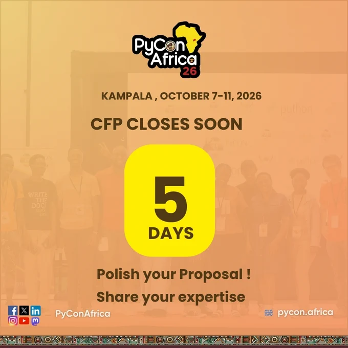 CFP for PyCon Africa 2026 closes in 5 days