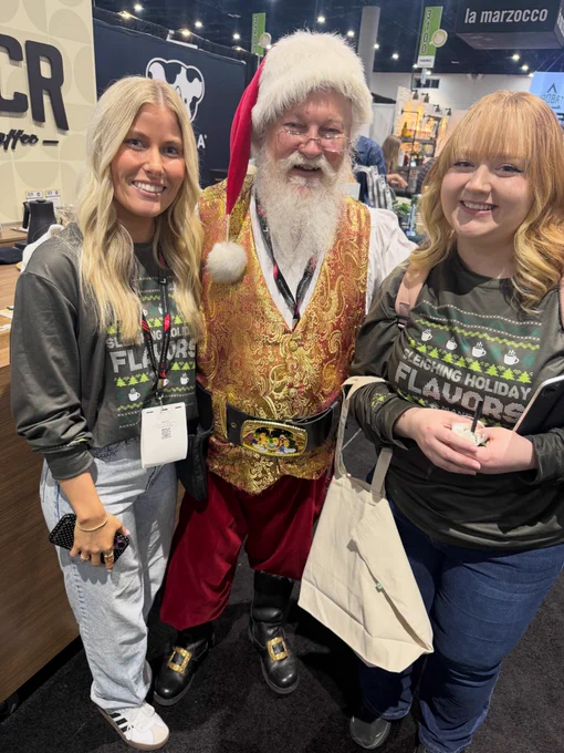 Santa Clays and “Elves” at World of Coffee