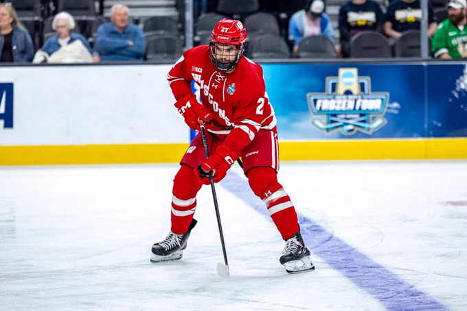 Finn Brink during warm-ups