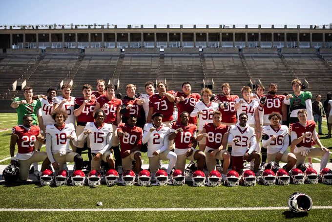 Harvard football at ring ceremony