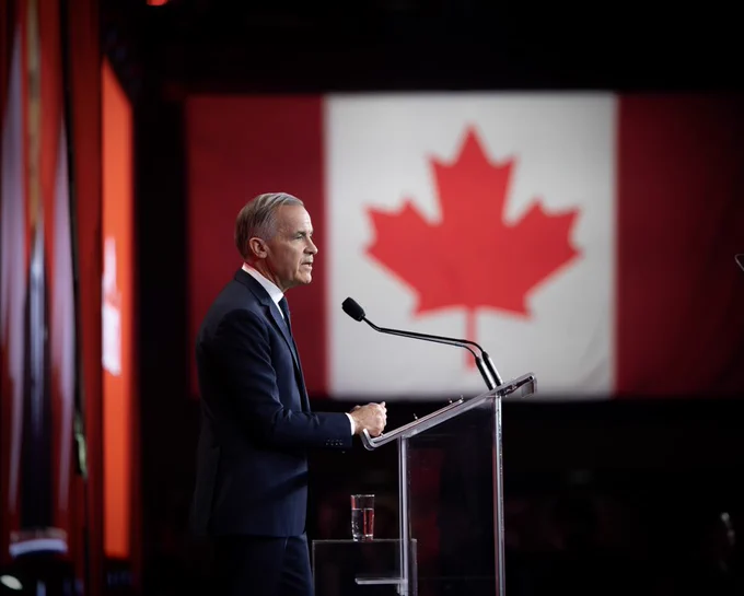 Mark Carney at the 2026 Liberal National Convention.