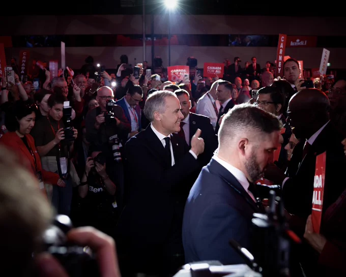 Mark Carney at the 2026 Liberal National Convention.