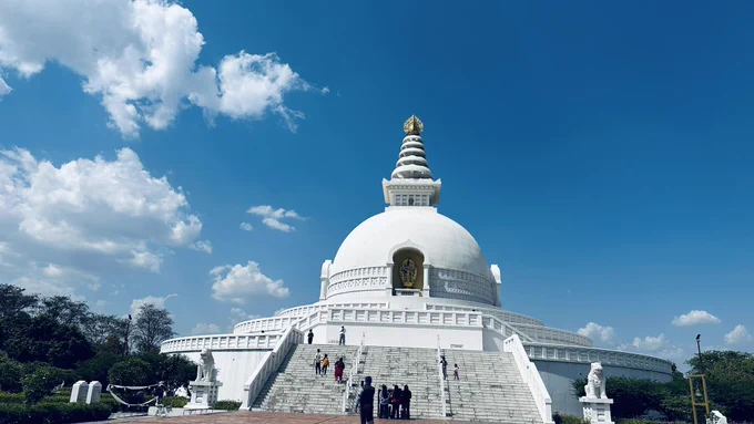 The mind is everything. What you think you become. #Buddha #WorldPeaceStupa #Lumbini