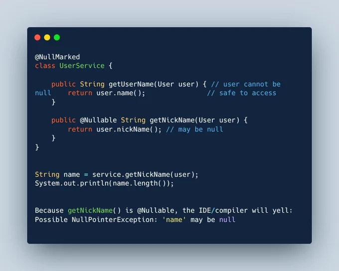 nullpointerexception by spring