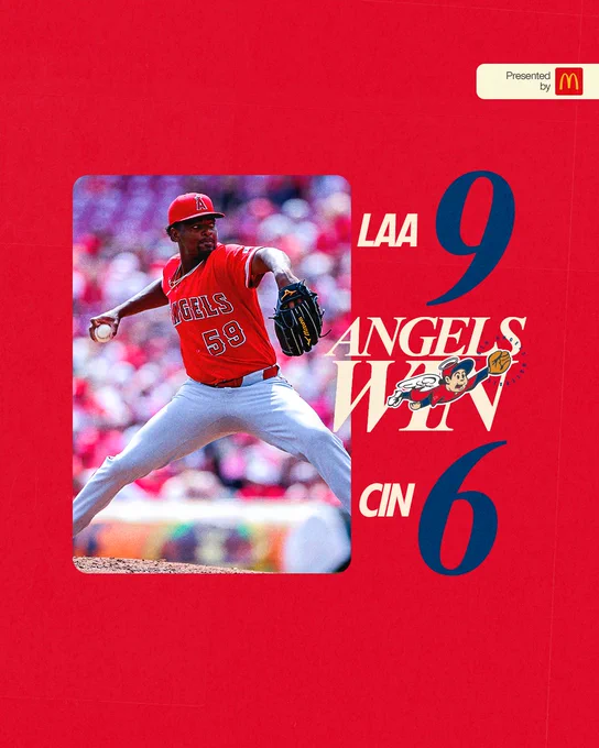 April 12: Angels Win! LAA 9, CIN 6