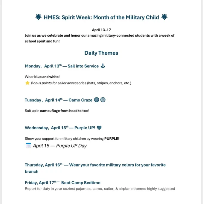 spirit week