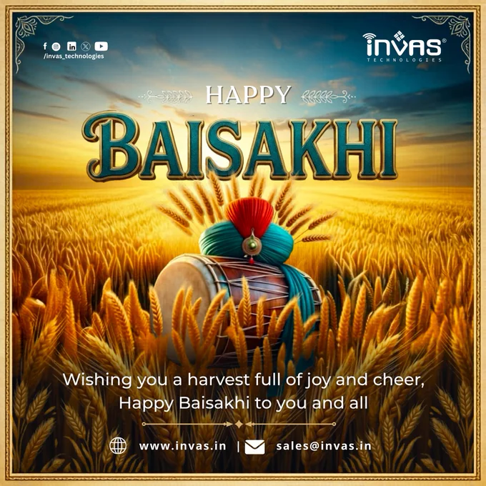 Wishing you a harvest full of joy and cheer, Happy Baisakhi to you and all.✨

#Baisakhi #Baishakhi #BaisakhiCelebration #baisakhifestival #harvesting #HarvestSeason #HarvestFestival #harvest #farmerlife #farmerfestival #invastechnologies #invastechnologiespvtltd #invastech #punjab #punjabfestivals #PanjabiCollection #indian #festivals 


