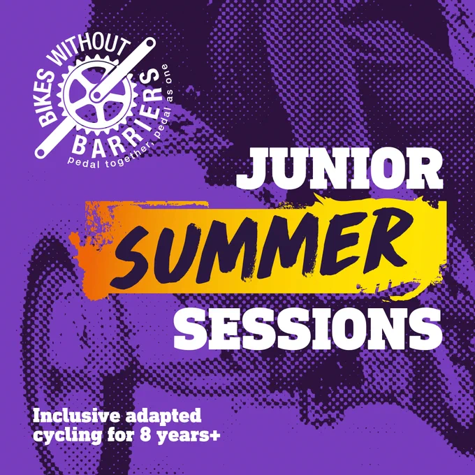 Bikes Without Barriers - Inclusive Adapted Cycling for kids age 8years  this summer.