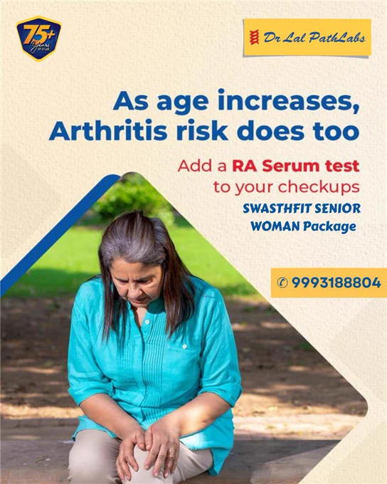 SWASTHFIT SENIOR WOMAN
Price:	7590.00
Disease:	Health Check Up

Components:	Lipid Profile Screen, LIVER & KIDNEY PANEL, HbA1c, Vitamin-D, CBC, FSH, LH, hsCRP, RA Factor, APOLIPOPROTEIN B (Apo B), Iron Studies

Home Collection:	Available
Pre Test Information:	Overnight fasting & sampling before 12 noon is preferred. Specify age, sex and day of menstrual cycle 