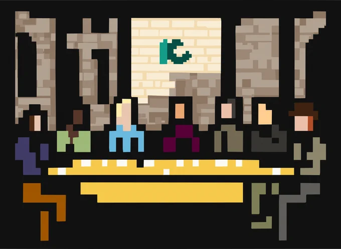 Image d'illustration d'une assemblée pixelisée.