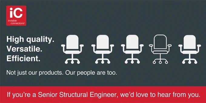 Invisible Connections are recruiting a Senior Structural Engineer to enhance their engineering capability. The successful candidate will be working as part of our Oxfordshire-based team of specialists, focusing on a diverse portfolio of reinforced concrete and hybrid construction buildings in the UK and Ireland. 