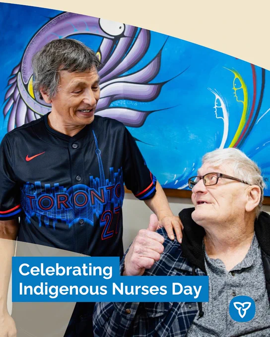 Various photos of residents and staff at the Wiikwemkoong Nursing Home in Manitoulin Island.
