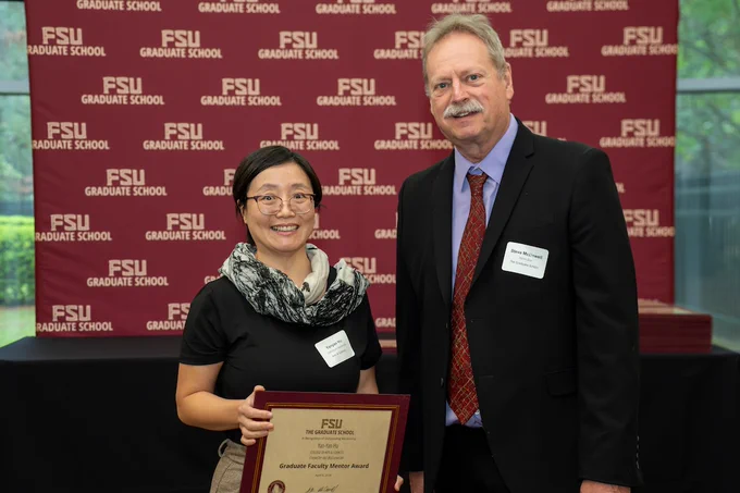 Yan-Yan Hu (FSU Department of Chemistry and Biochemistry) is one of six to receive a Graduate Faculty Mentor Award.