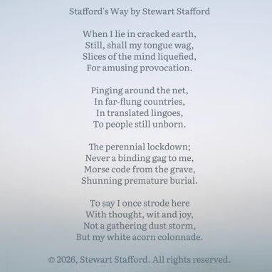 Poem meme in a dark font over a cloudy sky background.