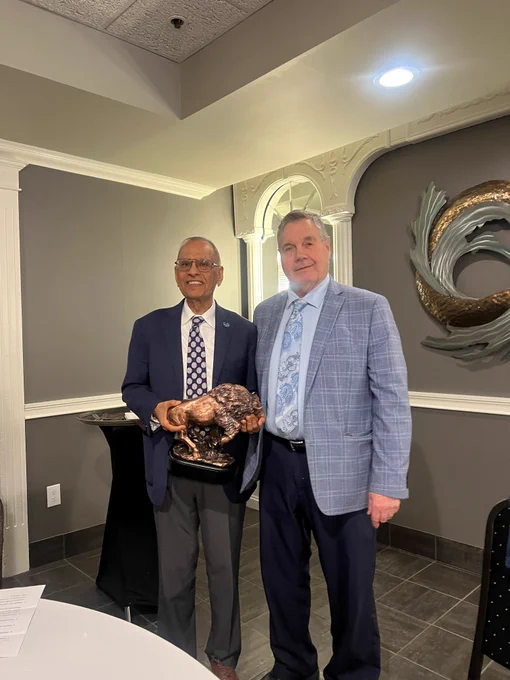 President Tripathi and Paul Brown. 