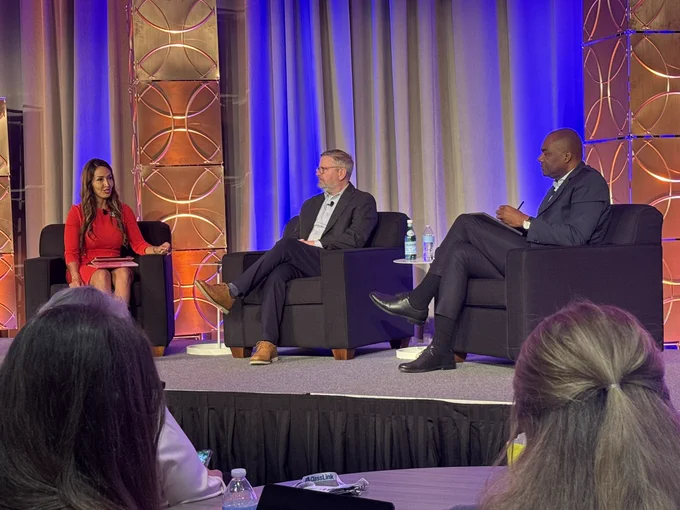 CoSN2026’s Opening Session Keynote: Tomorrow Starts Here, is going on now in the Sheraton Grand Ballroom w/keynote speakers in front of a full house
