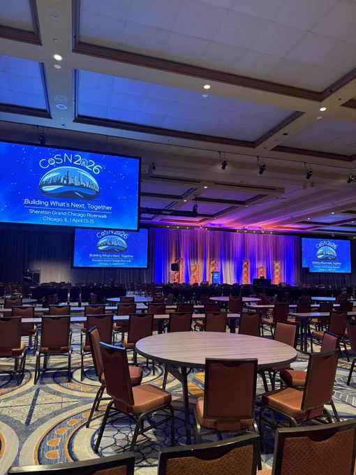 CoSN2026’s Opening Session Keynote: Tomorrow Starts Here, is going on now in the Sheraton Grand Ballroom w/keynote speakers in front of a full house