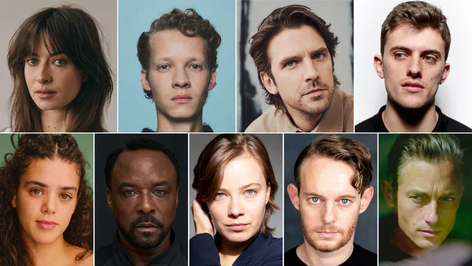 Composite image. Headshot grid featuring nine new cast members announced for the upcoming series. 