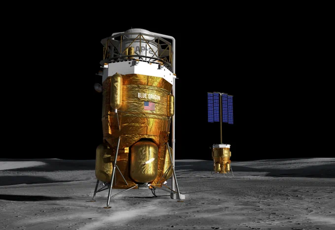 The image shows a scaled-up 2m Air Pioneer 2 (AP2) systems that could begin refueling fuel cells and landers.
