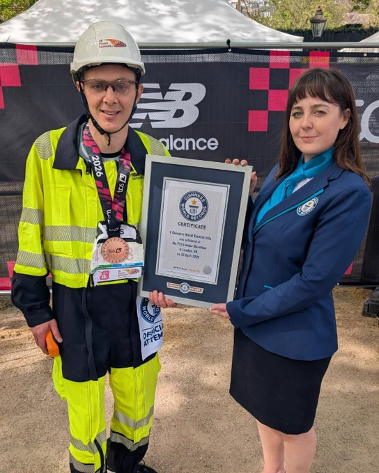 A UKPN Company Director, Sotiris holds a Guiness World Record certificate stating he is the fastest male electrical engineer to run the London Marathon.