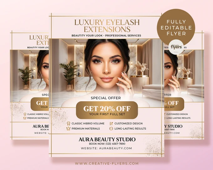 beauty salon flyer templates