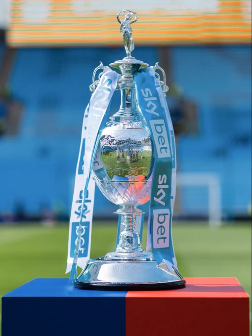 Sky Bet Championship Trophy at the Coventry Building Society Arena.