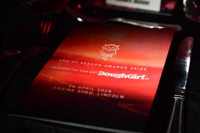 A programme on a table at the Engine Shed.
