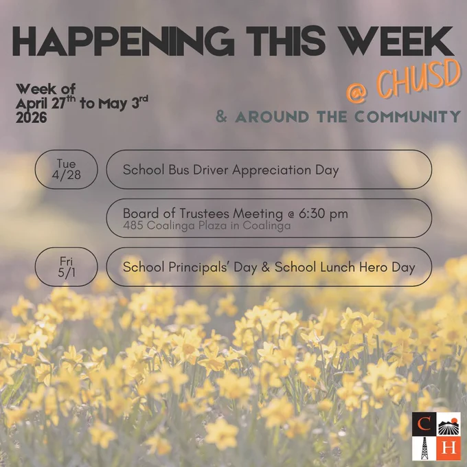 Happening this Week - Apr 27-May 3