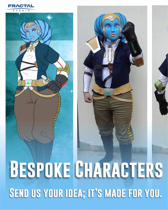 Bespoke character fabrication