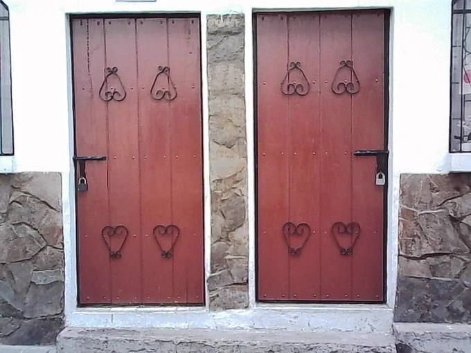 Two locked doors