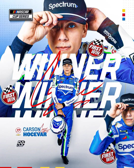 Winner Graphic for Carson Hocevar. 