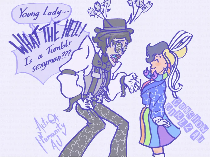 Mr Puzzles: “Young Lady… WHAT THE HELL! Is a Tumblr sexyman???”