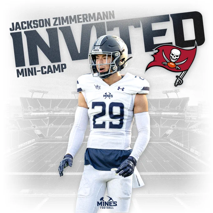 Jackson Zimmermann - Tampa Bay Buccaneers mini-camp invitation