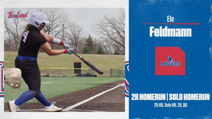 Quick-hitter graphic featuring Ele Feldmann's 2R-homerun and solo homerun stats.