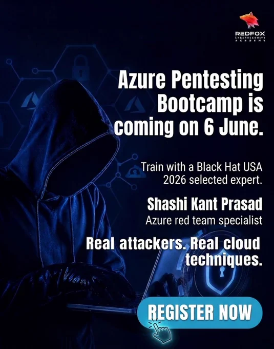 Redfox Cybersecurity Academy Azure Pentesting Bootcamp | Mumbai | June 6

Limited Seats. Register now: https://academy.redfoxsec.com/course/azure-pentesting-bootcamp-106787