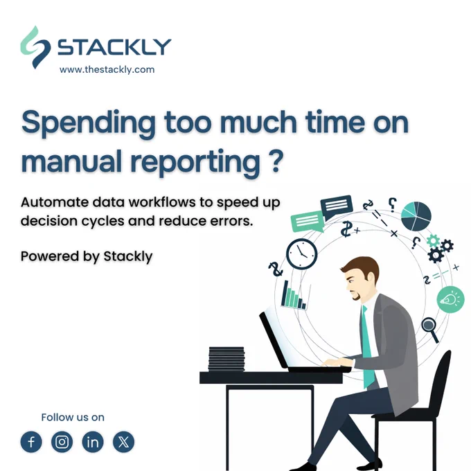 ⏱️ Spending too much time on manual reporting? Automate data workflows to speed up decision cycles and reduce errors. — Powered by Stackly.

#DataAutomation #WorkflowAutomation #BusinessIntelligence #AutomatedReporting #DataAnalytics #ProductivityHacks #AIforBusiness #DigitalTransformation #NoCode #SaaS #FutureOfWork #Hyperautomation #DataDriven #Efficiency #TechSolutions