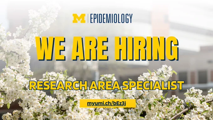 Epidemiology
We are Hiring
Research Area Specialist
