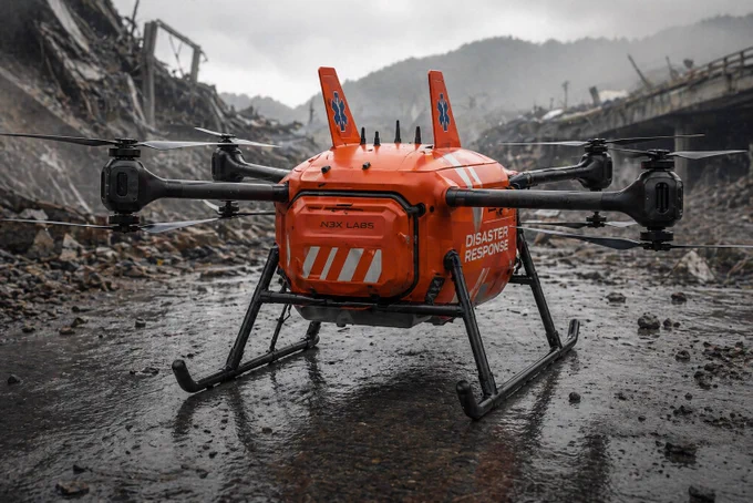 When every second matters, logistics becomes life-saving.

AAROH M-EV/UCAV
Autonomous heavy-lift medevac designed for rapid emergency response in the environments where traditional systems struggle.

Built to operate across extreme terrain — from high altitude to remote disaster zones — AAROH combines payload capability with intelligent autonomy to ensure mission continuity when it matters most.

Key Capabilities:
• Payload Capacity: ~250 kg
• MTOW: ~750 kg
• Cruise Speed: ~90 km/h
• Range: ~80 km
• Endurance: ~60 minutes
• Power: 240 kW electric system
• High-density Li-ion battery architecture

Designed for real-world operations:
• Autonomous flight control
• Obstacle avoidance & terrain following
• Real-time telemetry & data link
• GPS / GNSS navigation
• Modular cabin for patient transport & critical gear

Mission-ready architecture:
• Redundant avionics & powertrain
• Emergency recovery systems
• Rapid deployment from standard containers
• Plug-and-fly operational design
