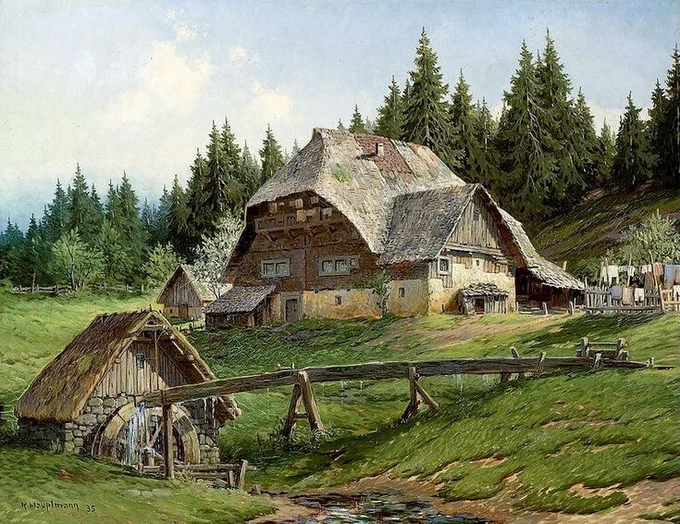 Karl Hauptmann oil painting 1935