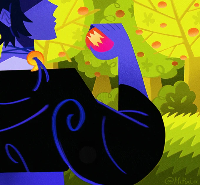 I had a vision of Kai looking down on Zenitsu kinda, but I couldn't think of a background between them👁👄👁 
so just Kai...🍑