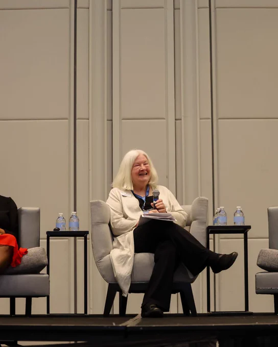 Dr. Teri Talan moderates the public policy forum at Leadership Connections 2025