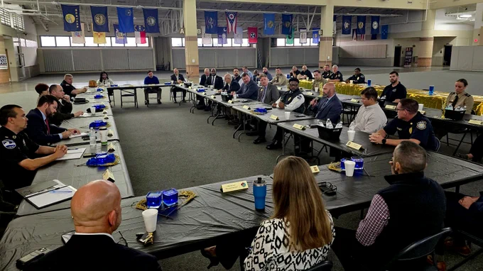 Notable leaders including the Honorable Thomas L. Cole, Presiding Judge of the Chatham County Juvenile Court; Richmond Hill Police Chief, Cary Hill; ATF SAC Gibbons; Acting US Marshal Hall; Chatham County Narcotics Director Sarhatt; and Brig. Gen. Kevin Bradley, Acting Senior Mission Commander, 3rd Infantry Division.