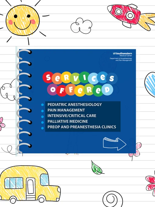 Services Offered: pediatric anesthesiology, pain management, intensive/critical care, palliative medicine, preop and preanesthesia clinics