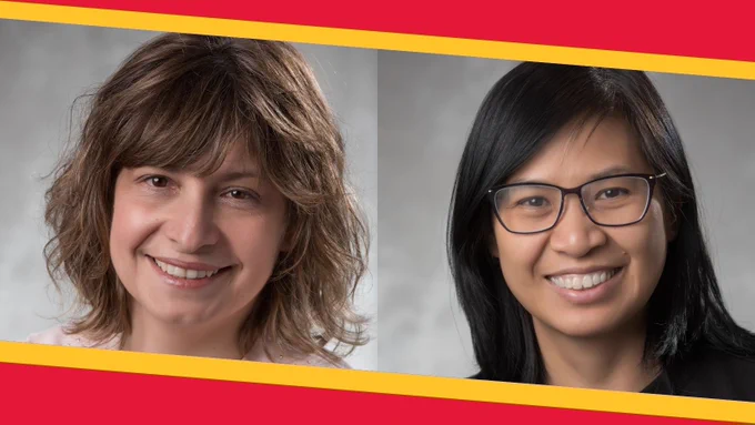 On the left: Dr. Monica Cojucaru
On the right: Dr. Zeny Feng
