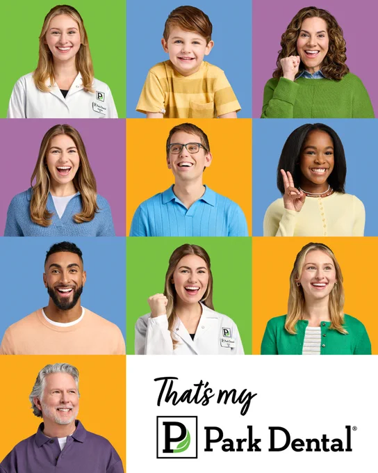 Collage of Park Dental model photos