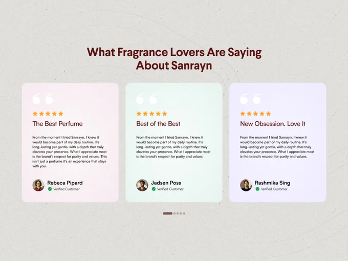 testimonial card design